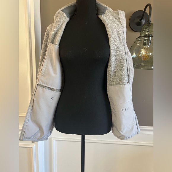 On shift sweater knit jacket in grey heather - Picture 3 of 5